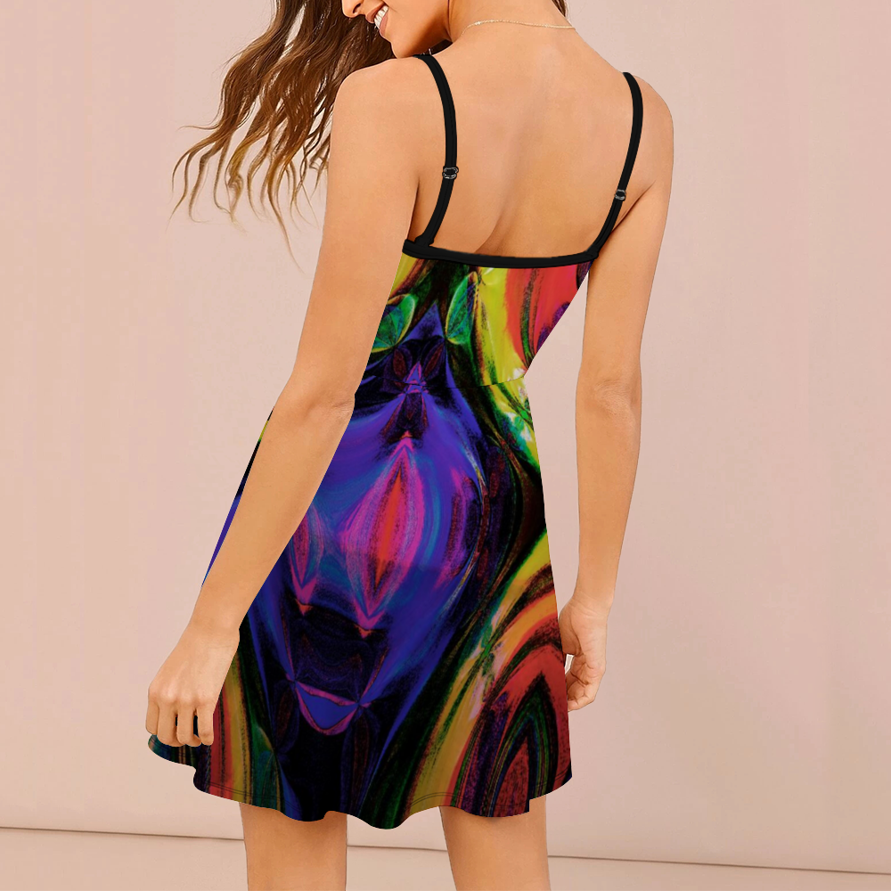 Hourglass Sling Short Dress Fashion