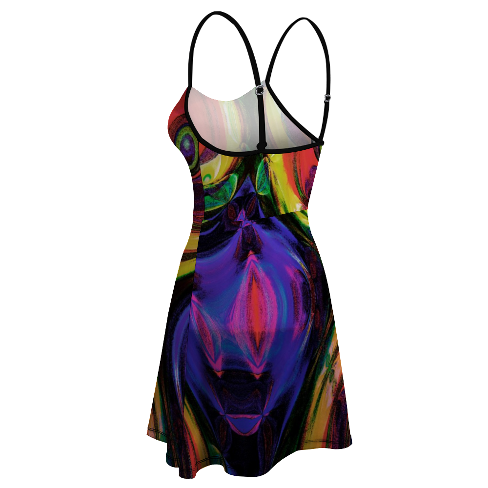Hourglass Sling Short Dress Fashion