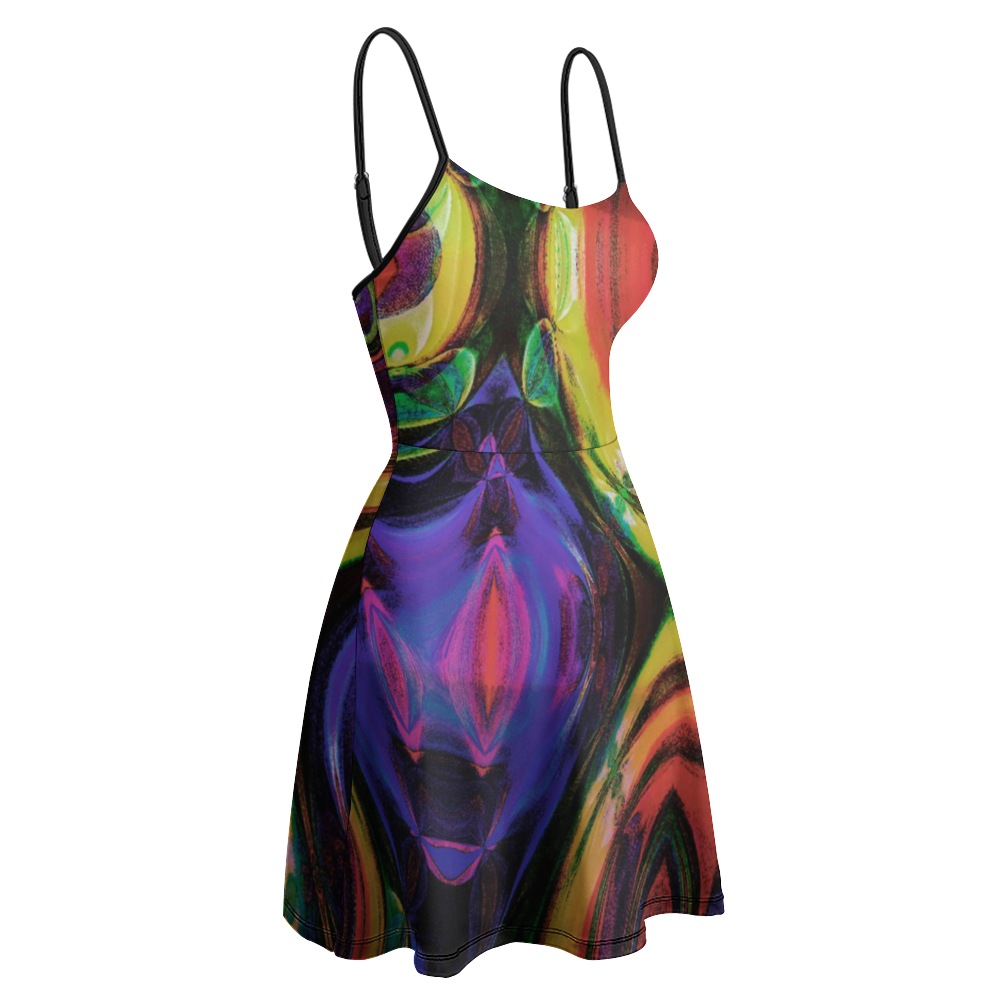 Hourglass Sling Short Dress Fashion