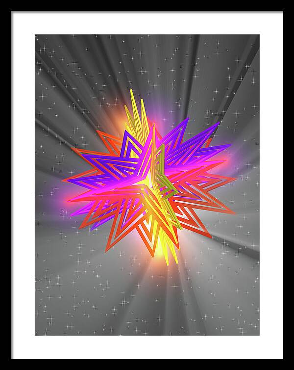 D Star - Framed Print