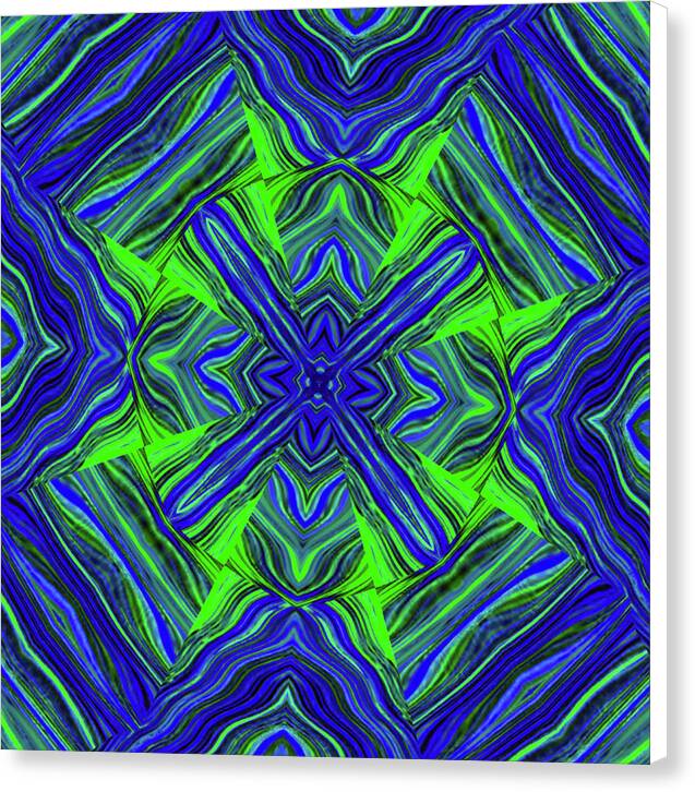 Green Cross - Canvas Print