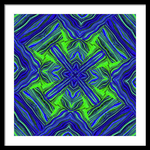 Green Cross - Framed Print