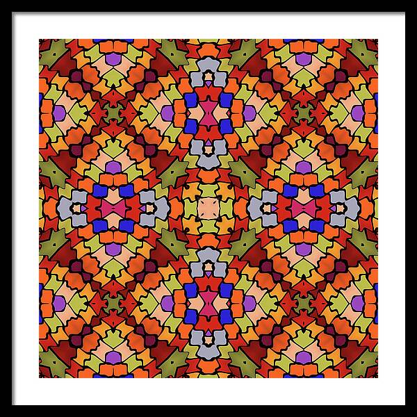 Intarsia - Framed Print