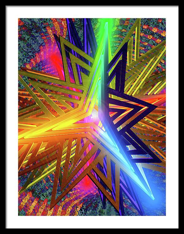 Star of David - Framed Print