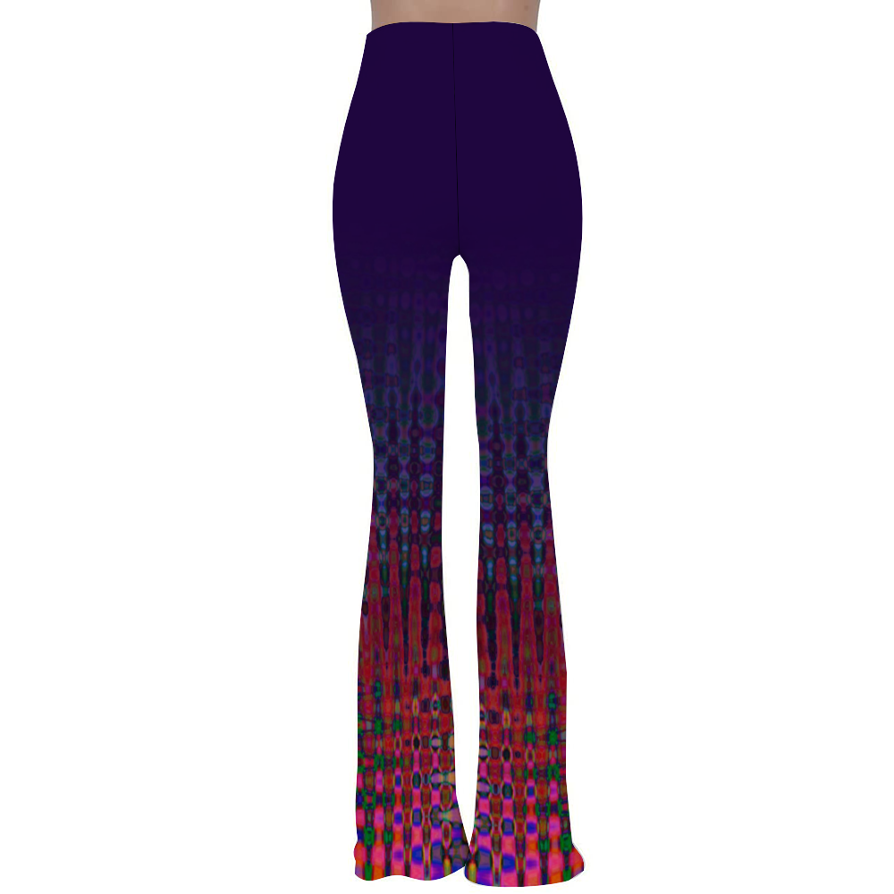 Red Waves Bell Bottoms