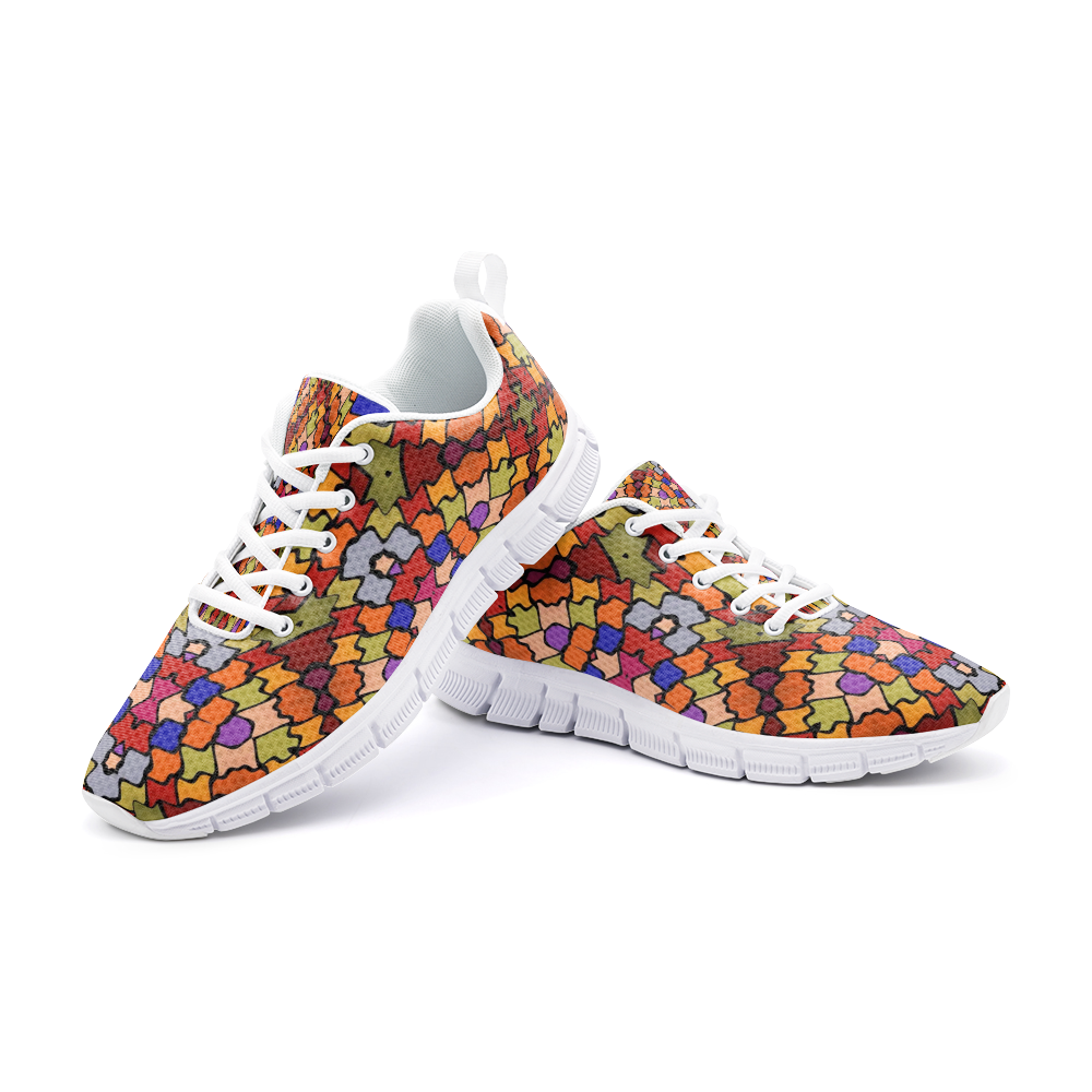 Intarsia Unisex Athletic Sneakers