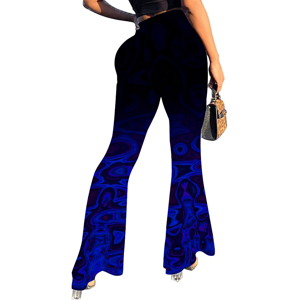 Black Waves Bell Bottoms