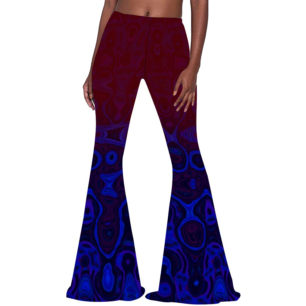 Red Echoes Bell Bottoms