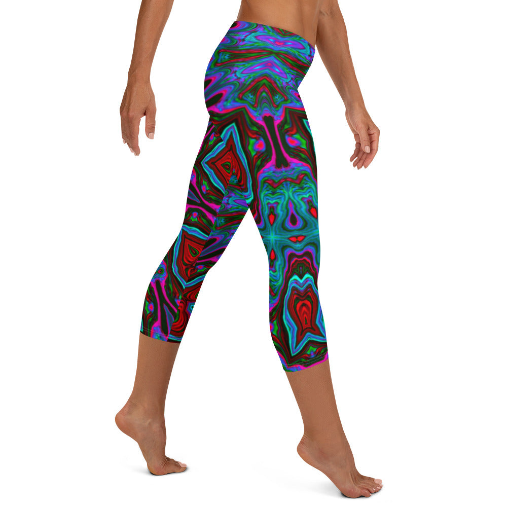 Winter Greens Capri Leggings