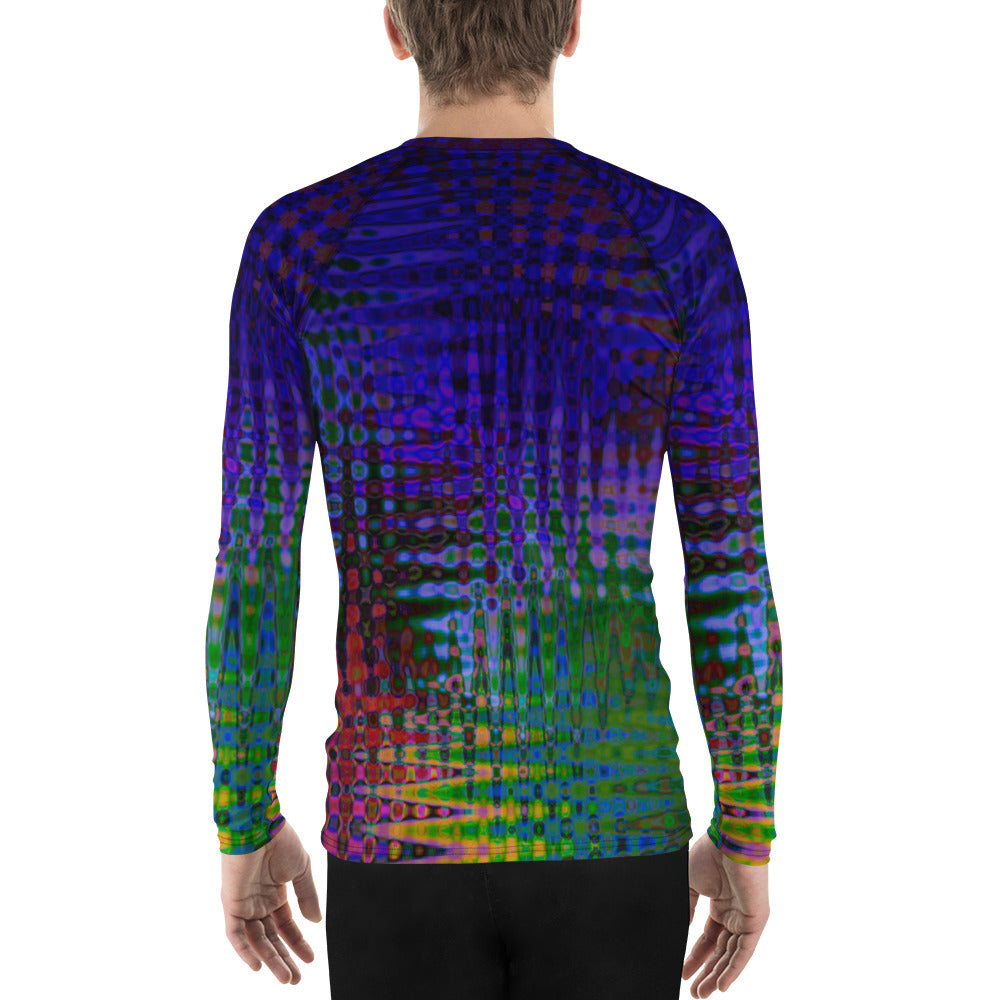 Purple Waves Rash Guard