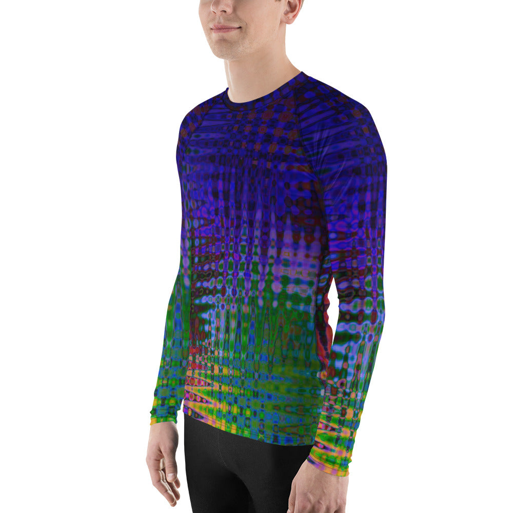 Purple Waves Rash Guard