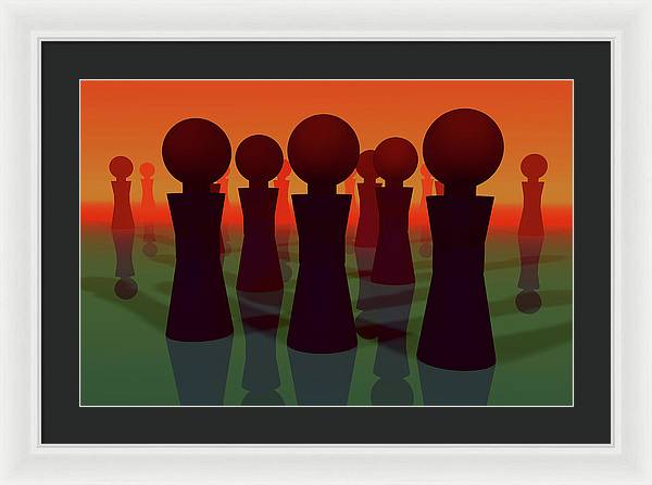 All the Lonely People - Framed Print