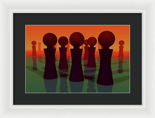 All the Lonely People - Framed Print