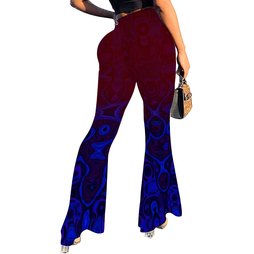 Red Echoes Bell Bottoms