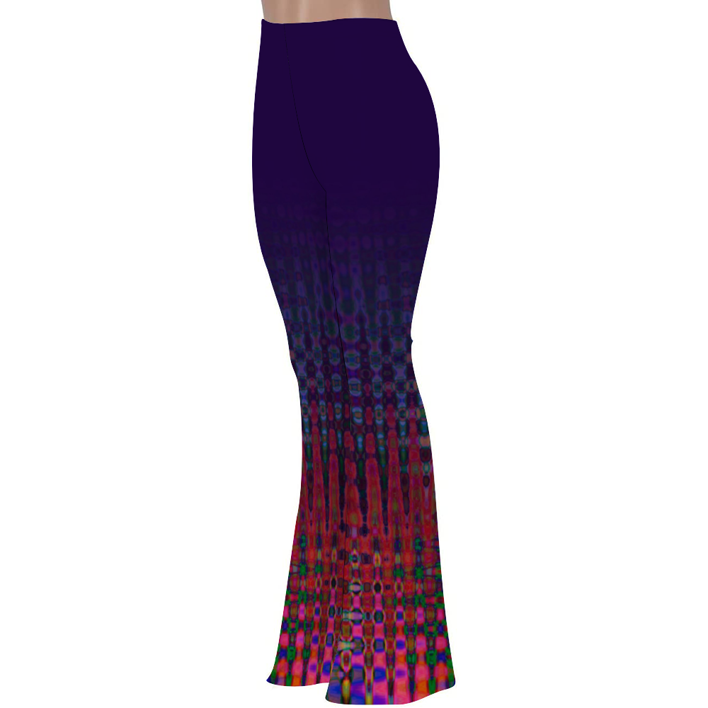 Red Waves Bell Bottoms