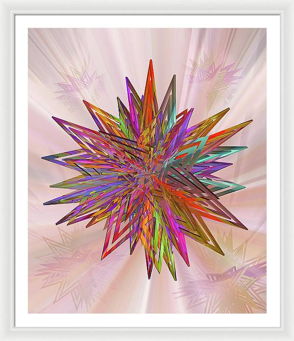 Color Star - Framed Print