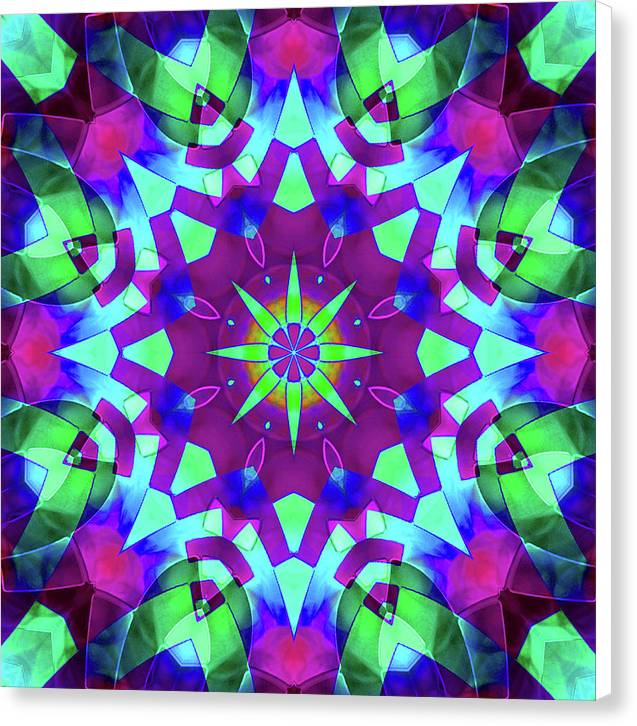 Emerald Starflake - Canvas Print