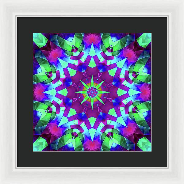 Emerald Starflake - Framed Print