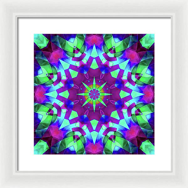 Emerald Starflake - Framed Print