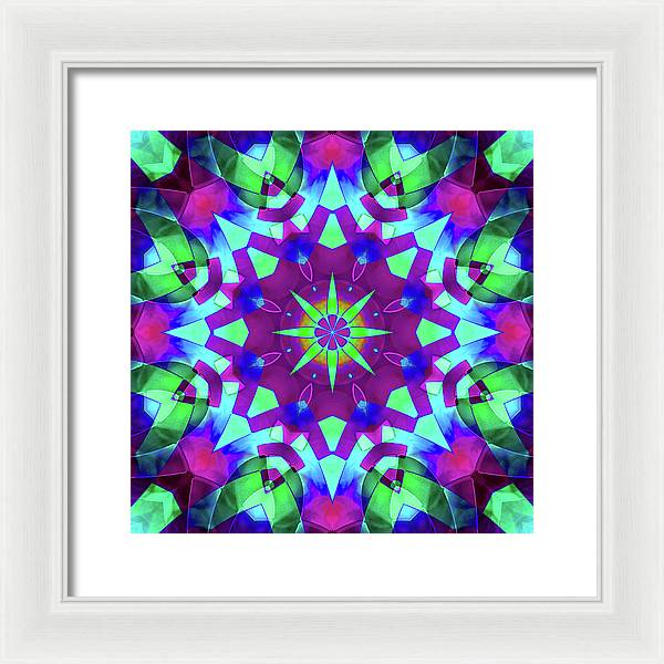 Emerald Starflake - Framed Print
