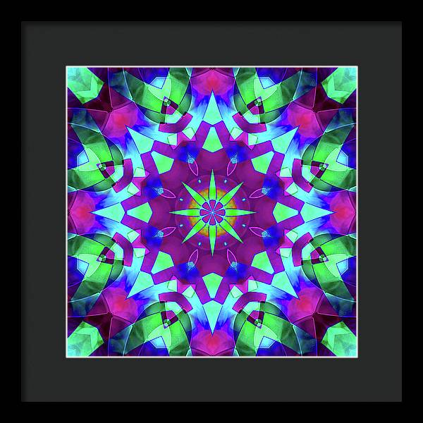 Emerald Starflake - Framed Print