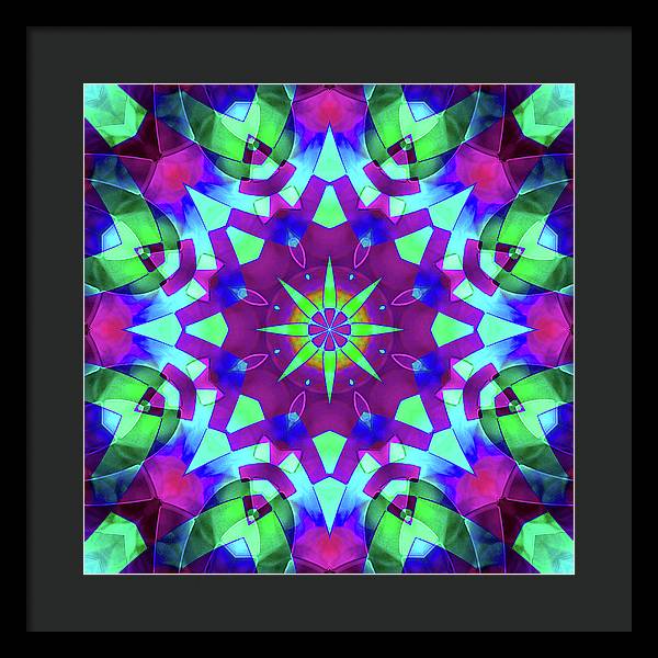 Emerald Starflake - Framed Print