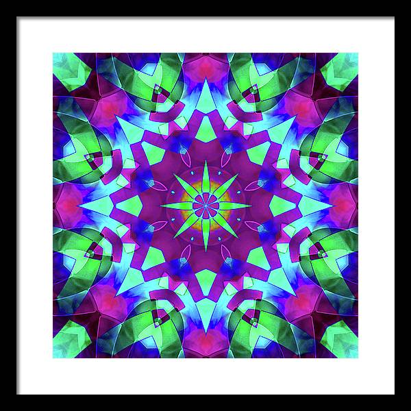 Emerald Starflake - Framed Print