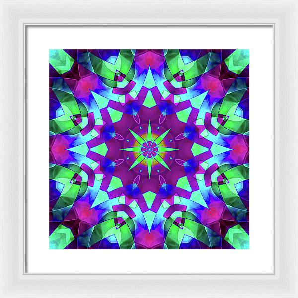 Emerald Starflake - Framed Print