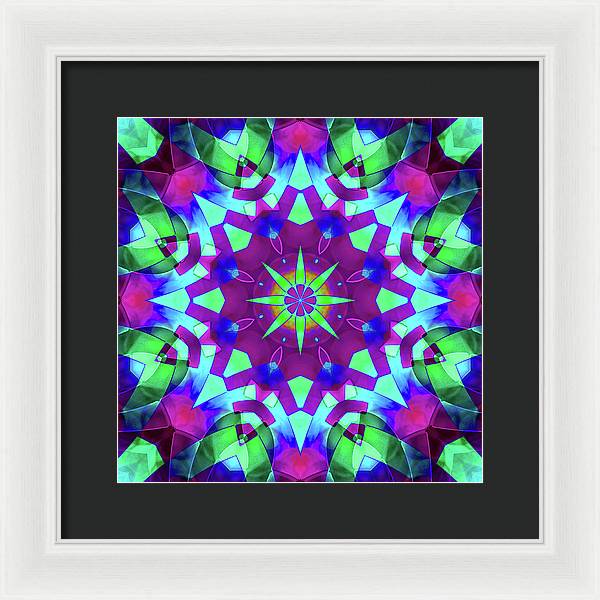 Emerald Starflake - Framed Print