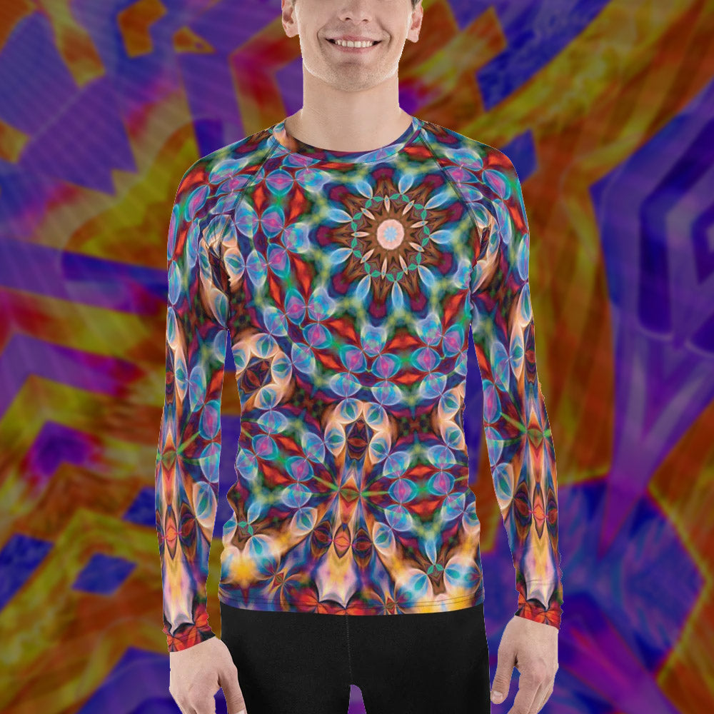 Masquerade Heart Men's Rash Guard