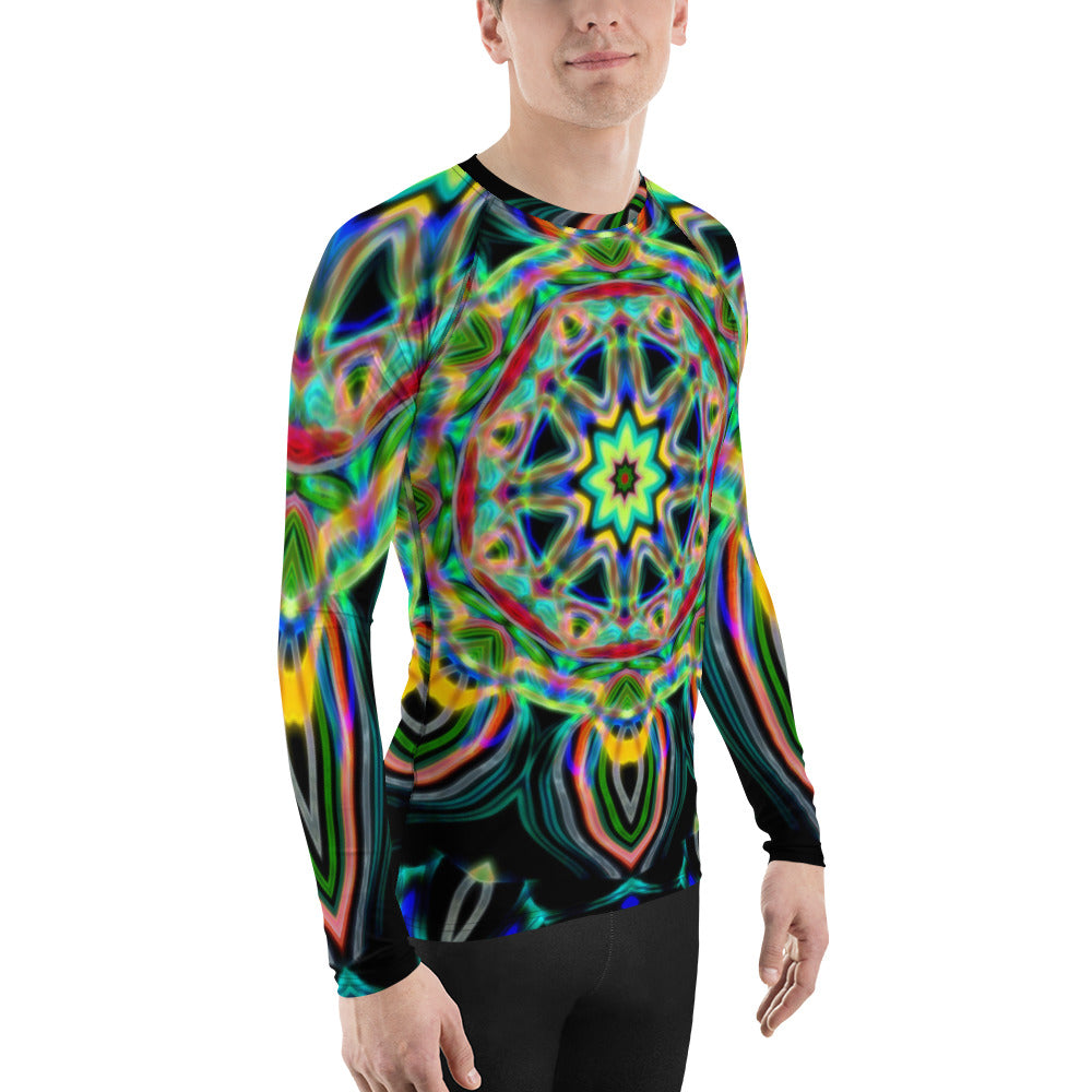 Cosmic Flower Men's Rash Guard