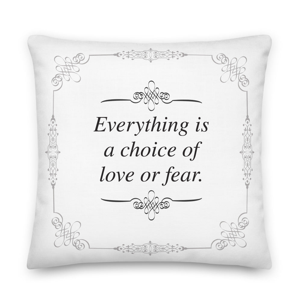 Love or Fear Meditation Pillow