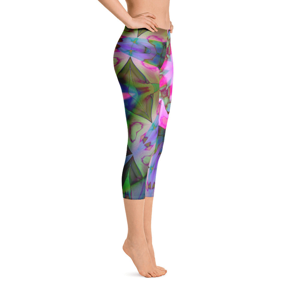 Geranium Capri Yoga Leggings