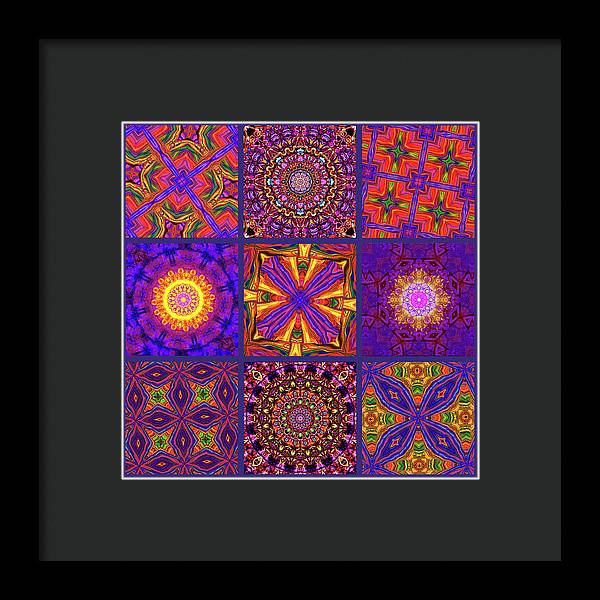 Nine Tiles - Framed Print