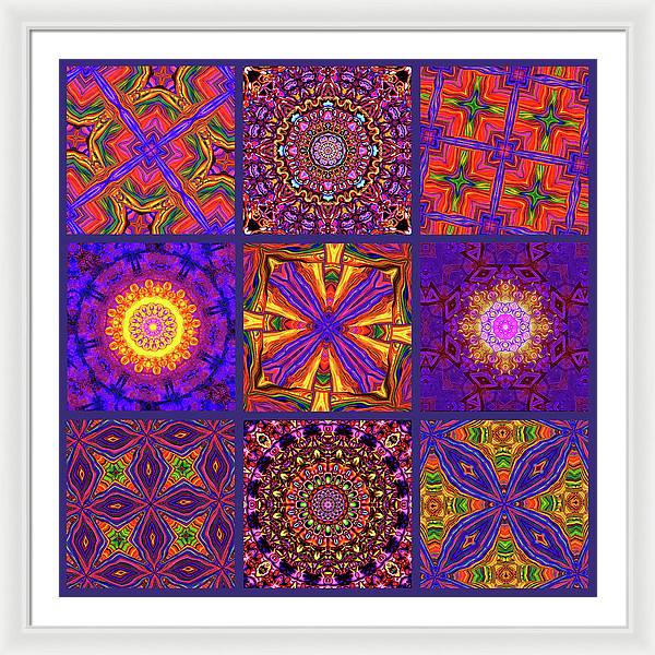 Nine Tiles - Framed Print
