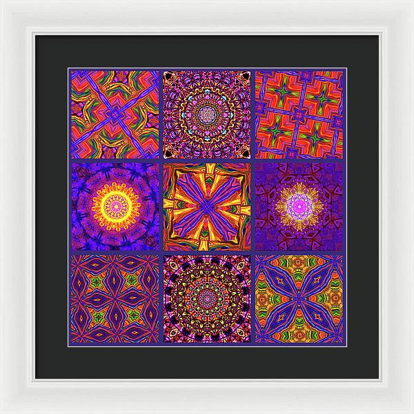 Nine Tiles - Framed Print