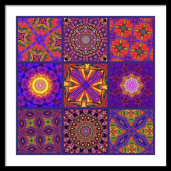 Nine Tiles - Framed Print
