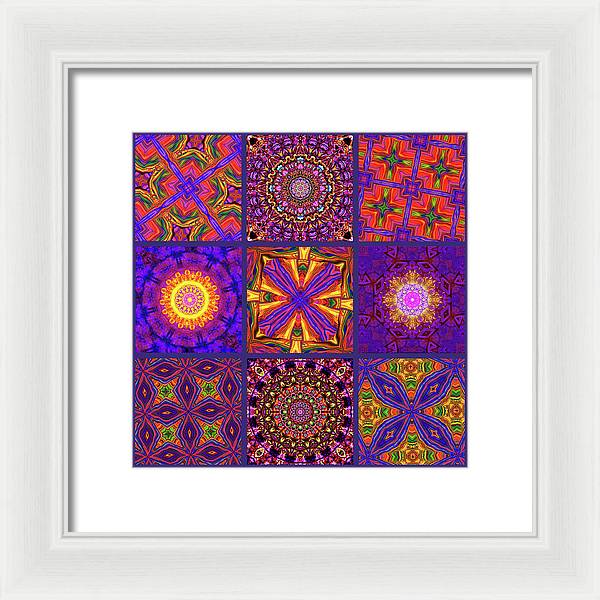 Nine Tiles - Framed Print