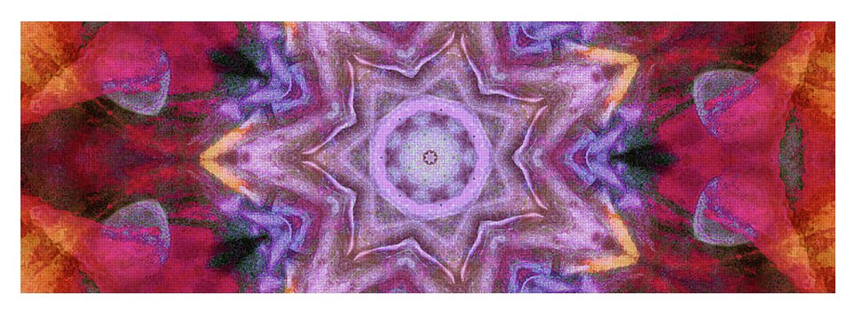 Peach Poppy Mandala - Yoga Mat