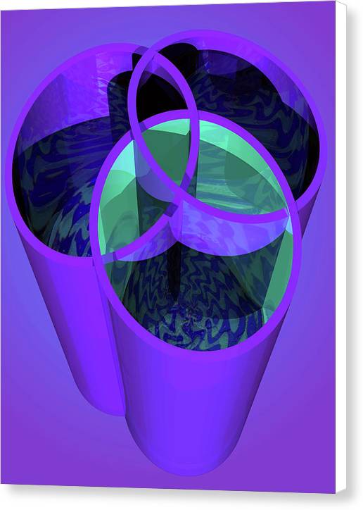 Purple Trinity - Canvas Print