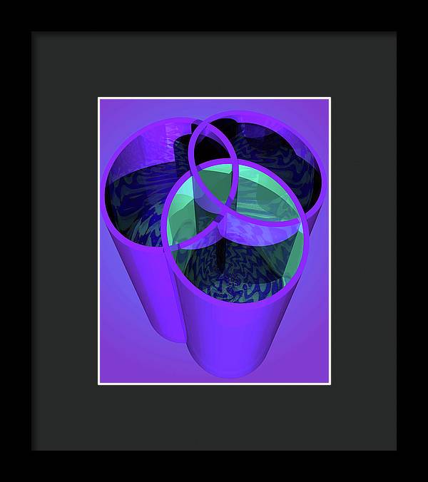 Purple Trinity - Framed Print