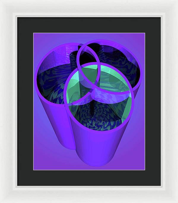Purple Trinity - Framed Print