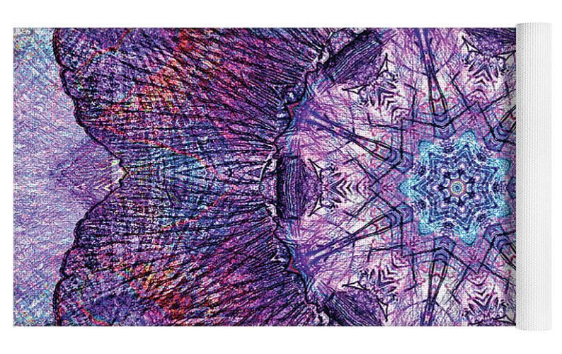 Water Iris Mandala - Yoga Mat