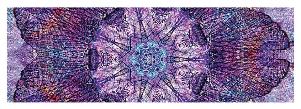 Water Iris Mandala - Yoga Mat