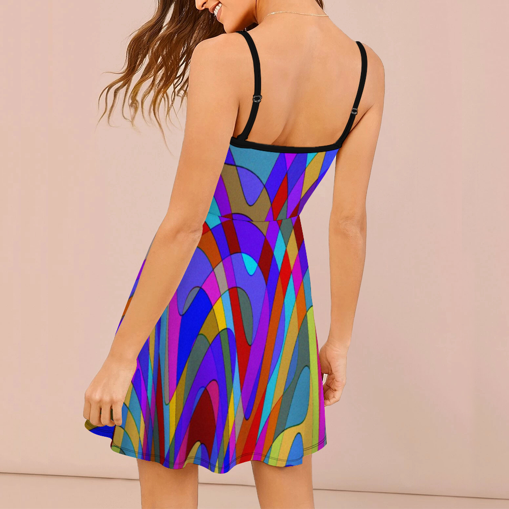 Colors Sling Short Dress Fashion Skirts