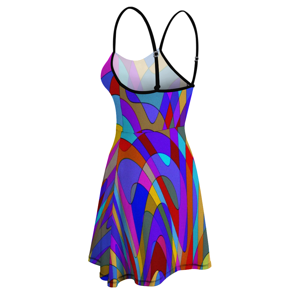 Colors Sling Short Dress Fashion Skirts