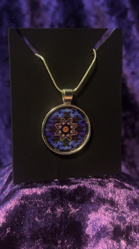 Glass Flower Small Pendant
