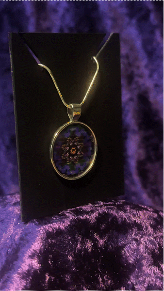 Glass Flower Small Pendant