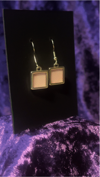 Pink to Pink Square Earrings