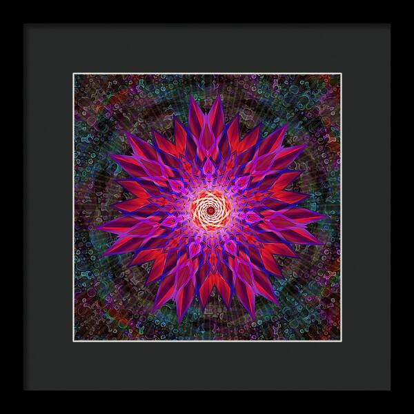 After the Rain Mandala - Framed Print
